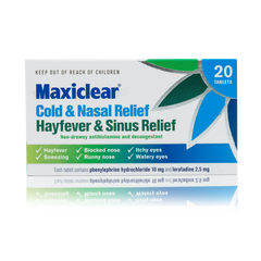 Maxiclear® Cold & Nasal Relief/Hayfever & Sinus Relief