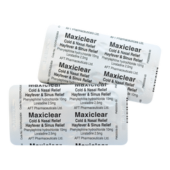 Maxiclear® Cold & Nasal Relief/Hayfever & Sinus Relief