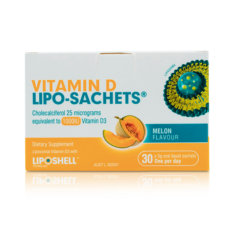 Vitamin D Lipo-Sachets® - Melon Flavoured - 1000IU